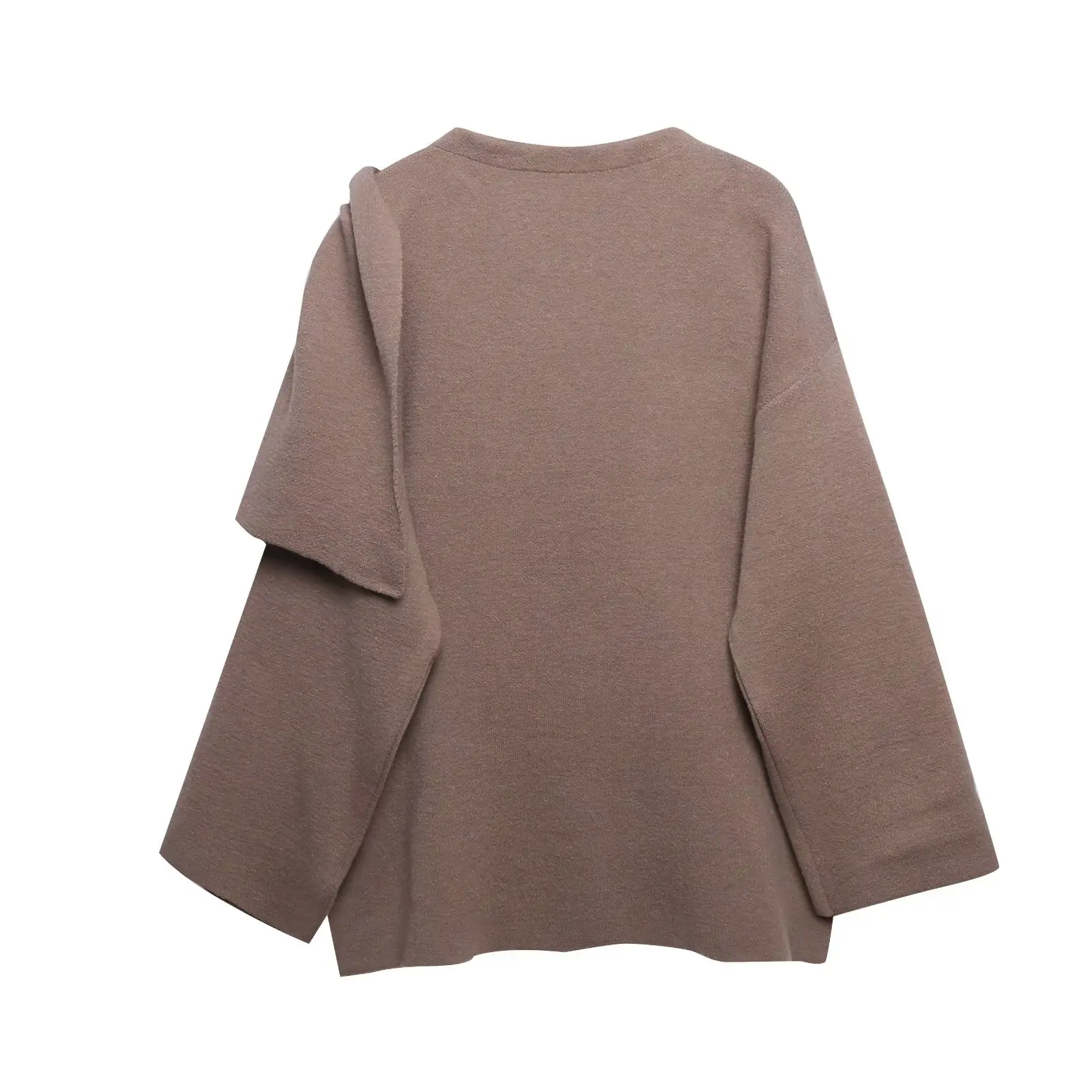 Women Autumn Winter New  Fashion Casual Shawl Knit Cardigan Jacket Ladies Elegant Warm Loose Version Of Scarf Knit Short Coat