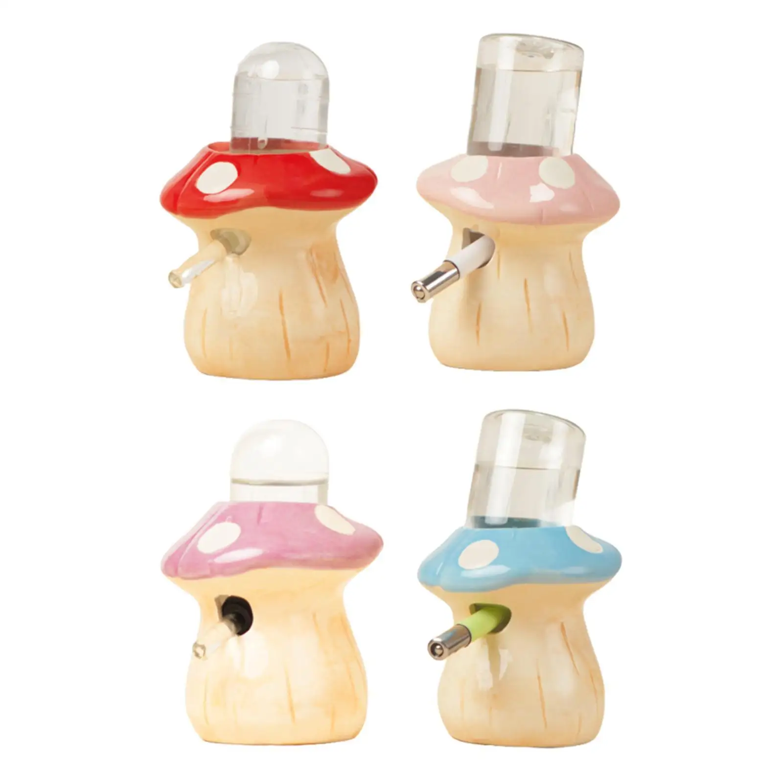 Small Animal Water Bottle Ceramic Mushroom Dispenser Pet Bottle Holder for Hamster Guinea Pig Hedgehog Cage Supplies Small Animal Water Bottle Ceramic Mushroom Dispenser Pet Bottle Holder for Hamster Guinea Pig Hedgehog Cage Supplies