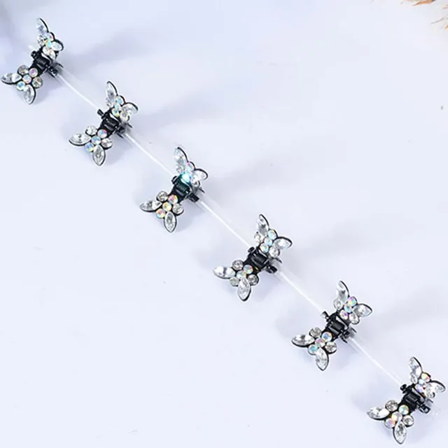 10PCS Fashion Butterfly Hair Clips for Women Girls Wedding Photography Head Clips Hairpin Hairgrips Decoration Hair Accessories 2cm 12pcs  D