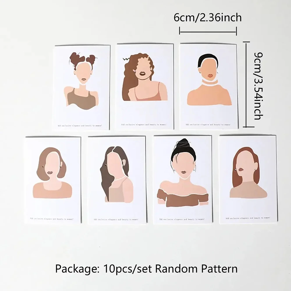 10-100pcs Earrings Necklace Packing Cards 6x9cm Jewelry Display Holders For DIY Ear Studs Necklace Chain Retail Price Tag Hang