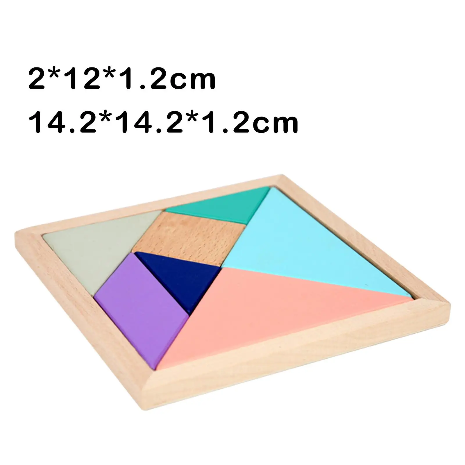 Tangram-Puzzle Coloré pour Enfant, Jouet d'ApprentiCumbria Précoce pour le  Cerveau, les Tout-Petits, les Épais et les Exercices, les Brains Droits -  AliExpress