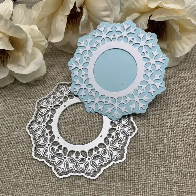 Schneeflocken-Dekoration, Metall-Stanzformen, Schablonen, Stanzformen für DIY, Scrapbooking, Album, Papierkarten, Prägung