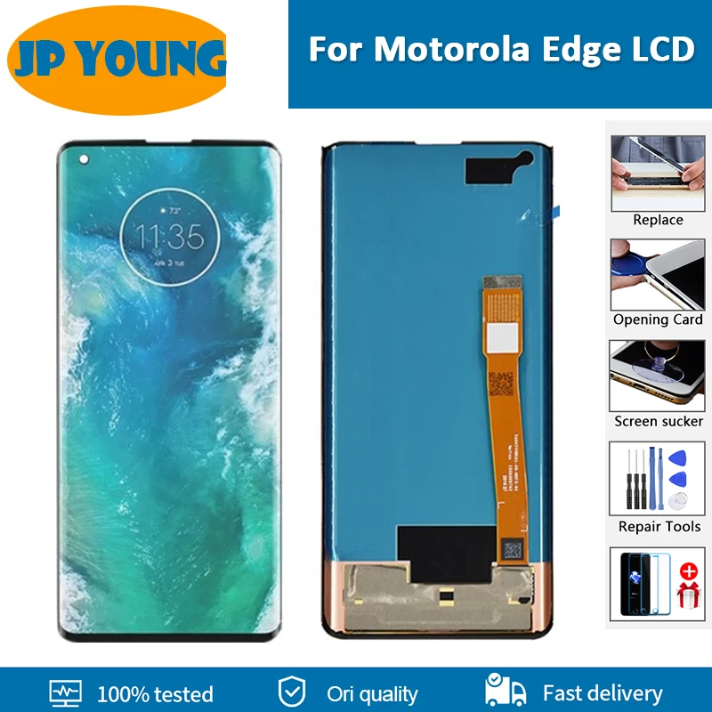 모토로라 Moto Edge + LCD XT2061-3 용 AMOLED Moto Edge..