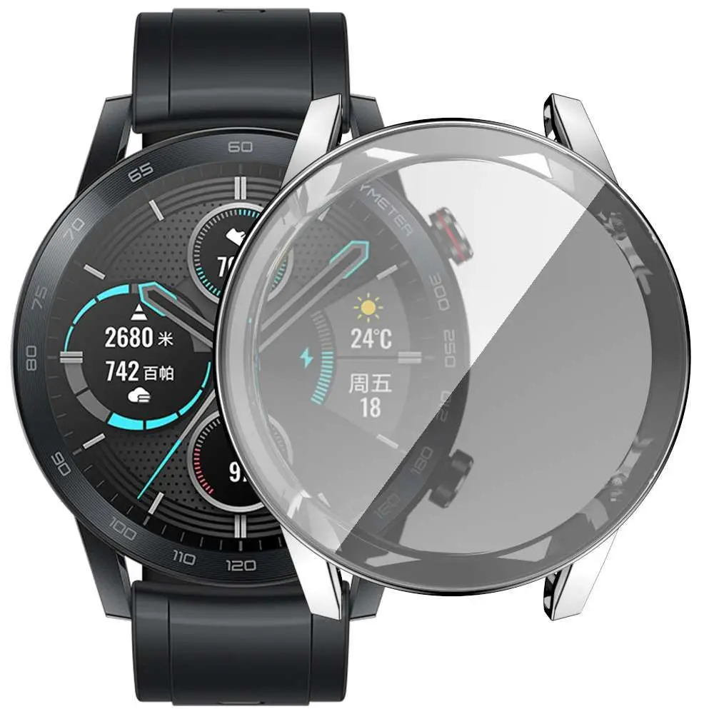 جراب واقي للشاشة بغطاء كامل وناعم ، مناسب للساعة ا...