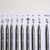 1pc Pigment Liner Pigma Micron Ink Marker Pen 0.05 0.1 0.2 0.3 0.4 0.5 0.6 Different Tip Black Fineliner Sketching Pens 5