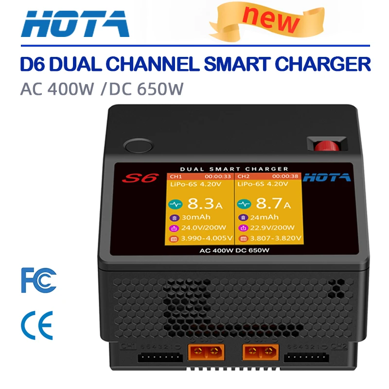 HOTA S6 AC400W/DC650W コンパクト2ポート急速充電器 | rufaqaa.com