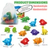 Matching Letters，13PCS Double-Sided Dinosaur Alphabet Match Game Preschool Educational Montessori Learning Toys for Toddlers 6