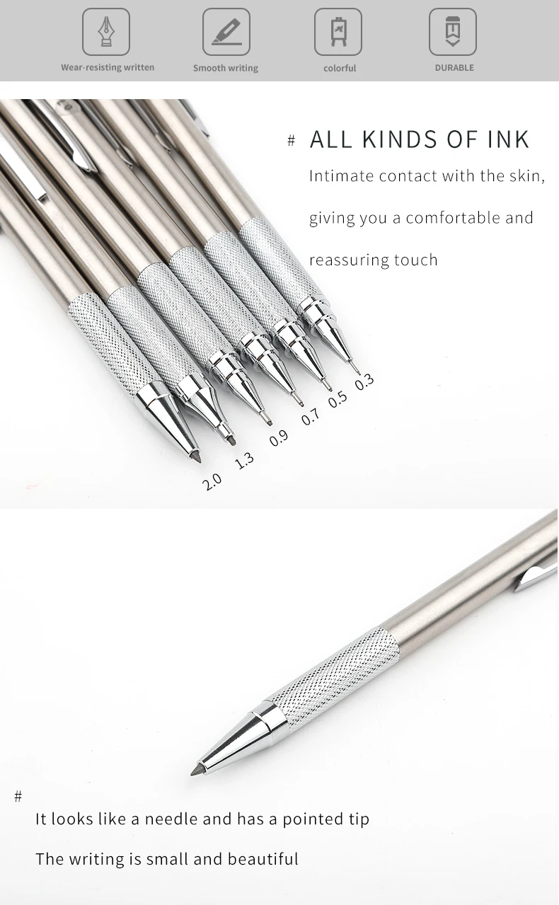 M&G 1001 Professional Metal Mechanical Pencil 0.5mm/0.7mm