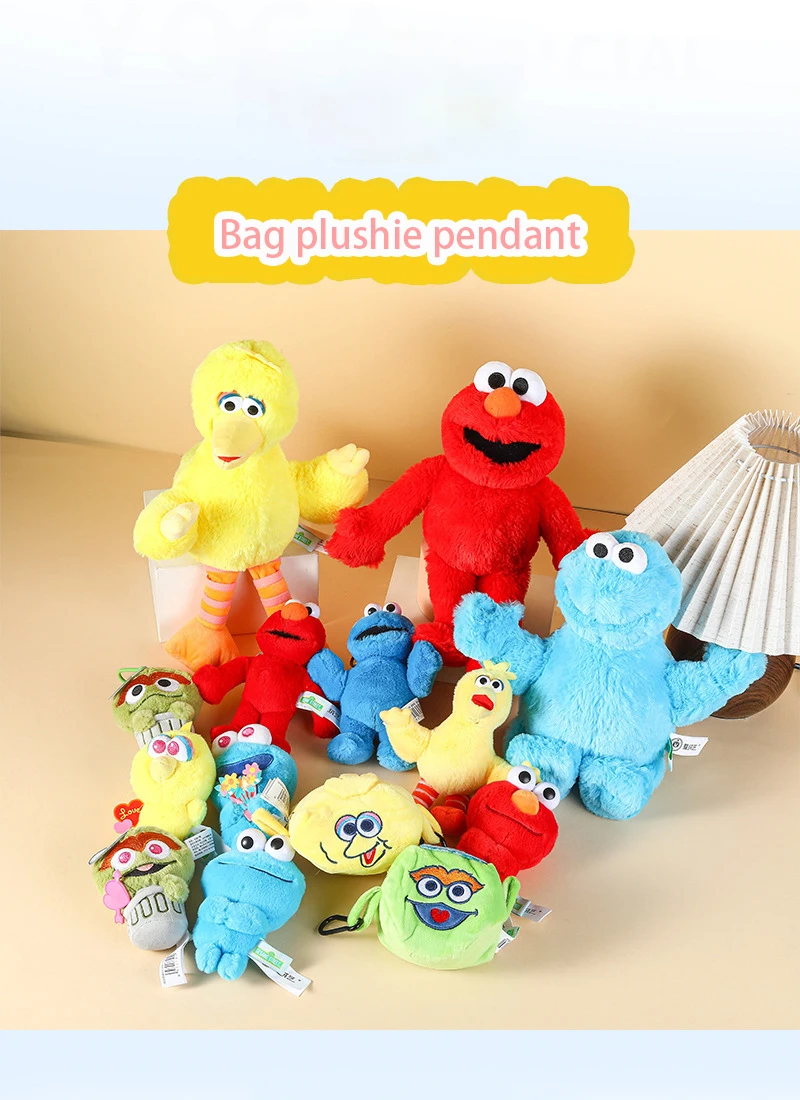 Emo Big Bird Sweetie Pie Monster Pelz Spielzeug Anhänger Schlüsselanhänger Kleiderbügel Dekoration Geschenktütenhänger – Detail 14