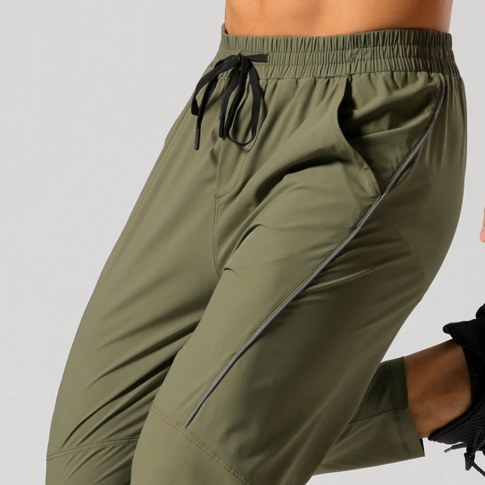 Quick drying sports pants elastic breathable running leggings sports fitness cropped pants trackpants trousers