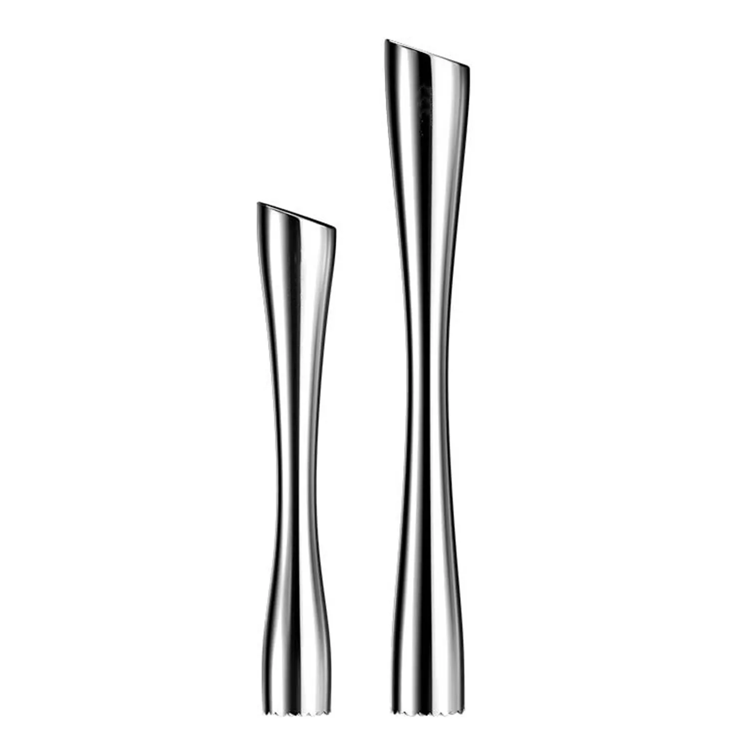 LFGB Certificated 304 Stainless Steel Cocktail Muddler Original Design Ergonomic Handle Ice Fruit Crusher with Nails for Bar