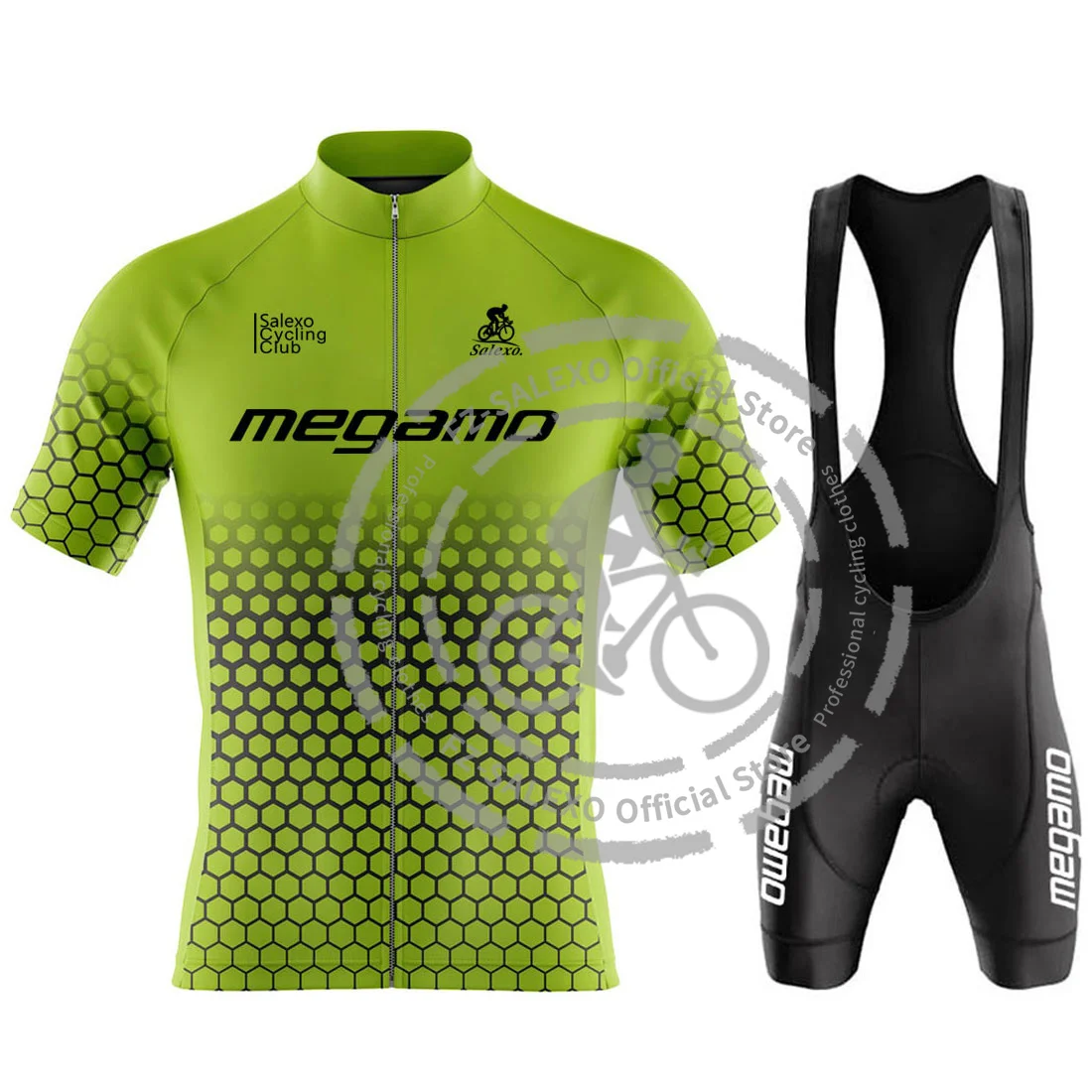 Megamo Team Cycling Jersey Set Men Racing Bicycle Clothing Short Sleeve Mountain Bike Clothes Wear Ropa Maillot Ciclismo