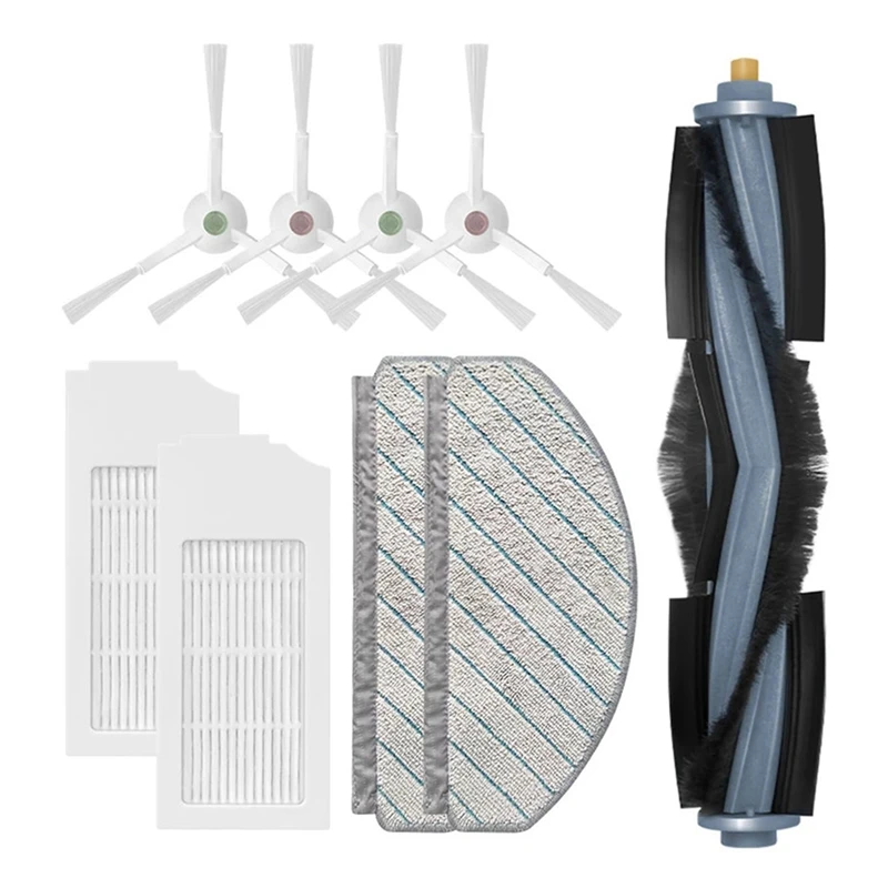 

Сменные детали для робота-пылесоса ECOVACS DEEBOT T10 PLUS, основная и боковая щетки, фильтр НЕРА, тряпка, 2 комплекта
