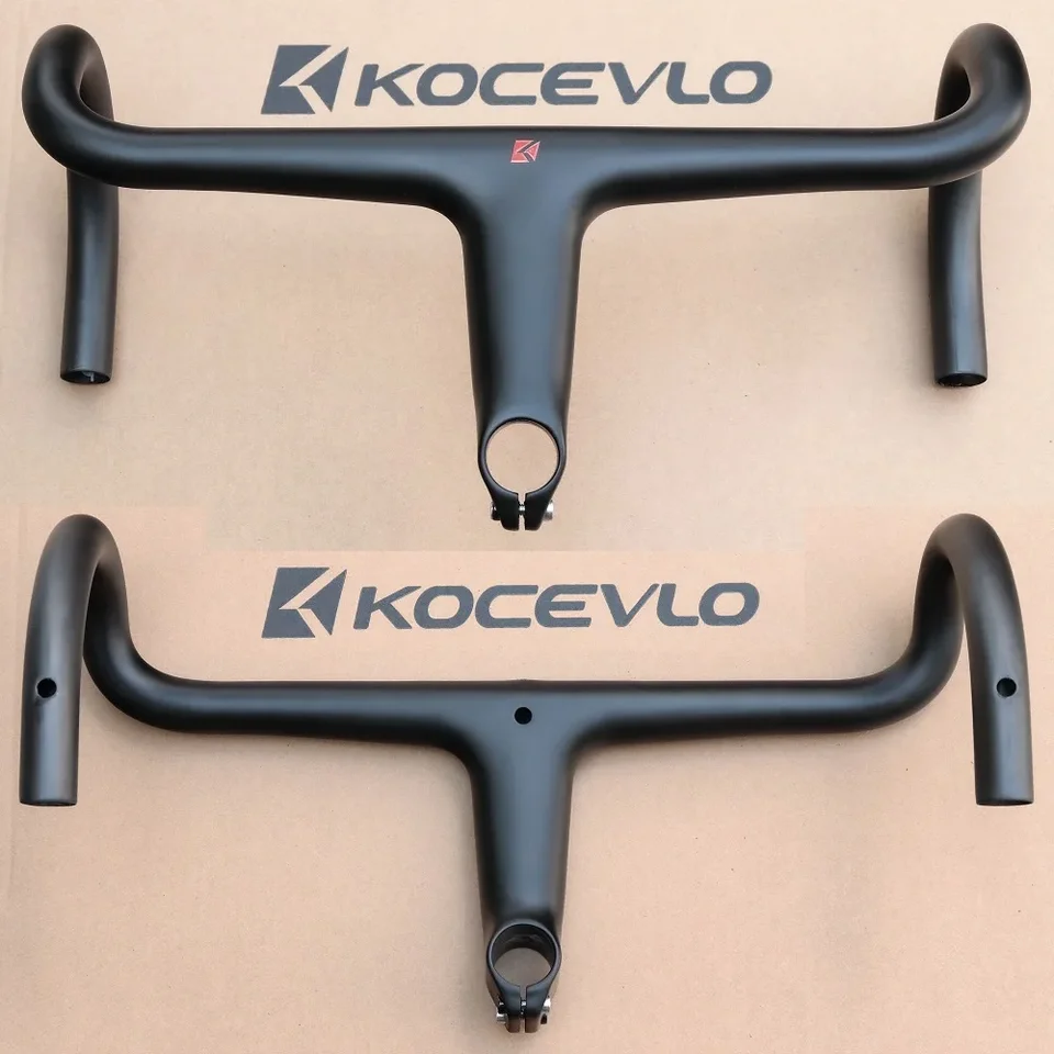 KOCEVLO ロードバイク カーボンファイバーステム一体型自転車ハンドル