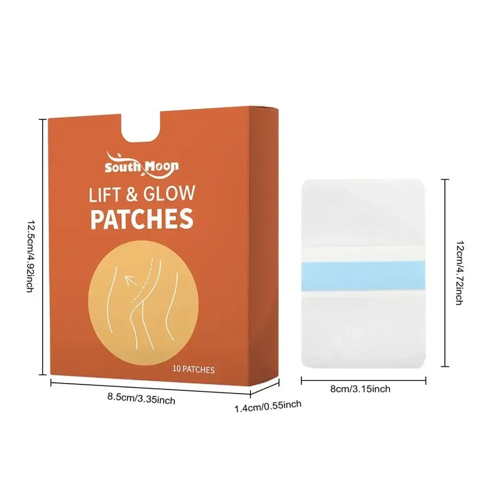 10PCS Hot Invisible Thigh Lift Tape Waterproof Sweat-Proof Lift and Glow Patches Body Tape for Stomach Thighs Arms