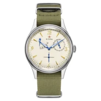 Nouveau 1963 40mm hommes pilote automatique montre mécanique mouette ST17 saphir cristal étanche rétro Style 6