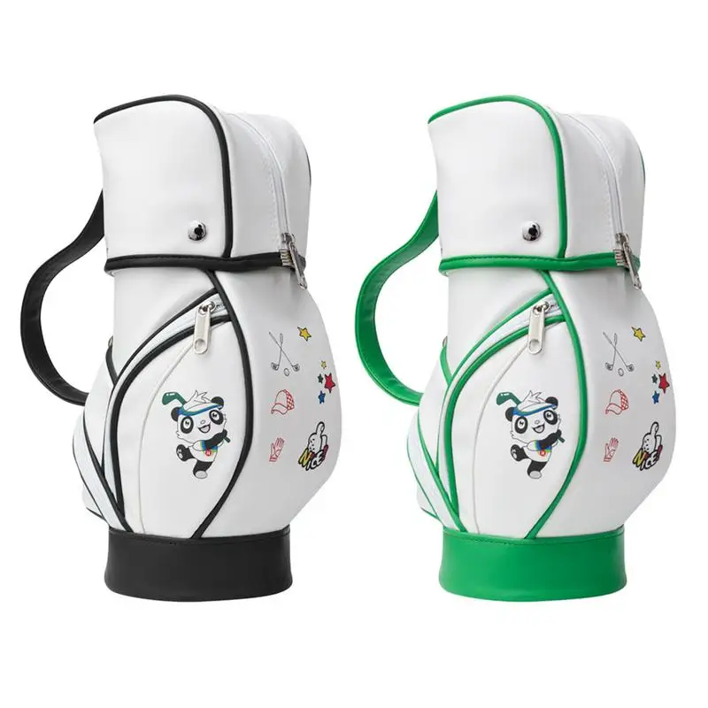 

Golf Crossbody Bags For Women Mini Cute Panda Printed crossbody Golf Ball Storage Bag PU Leather Portable Tee Holder