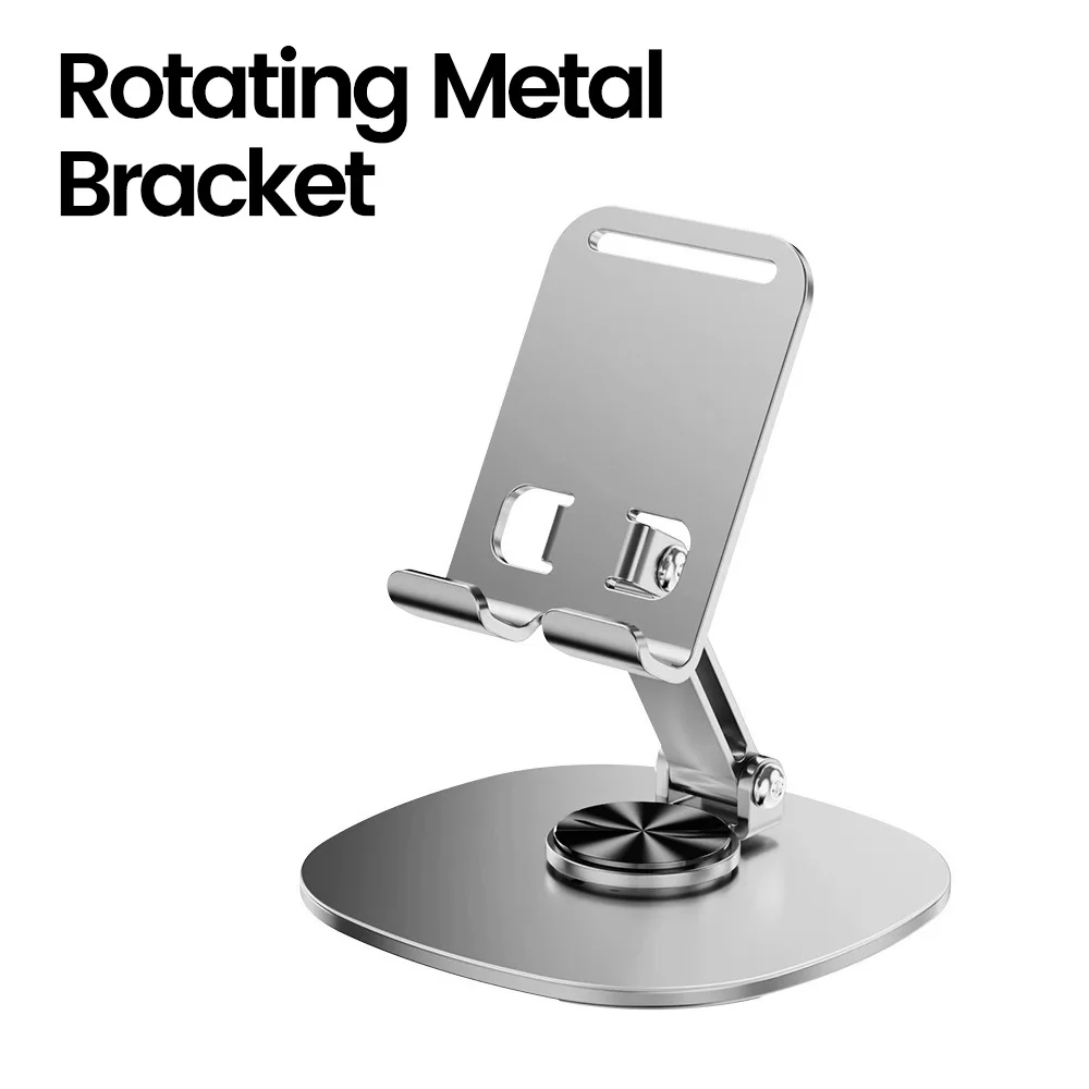 Foldable Mobile Phone Stand 360 Rotation Desktop Holder For iPad iPhone 15 14 13 Pro Samsung Tablet Cell Phone Portable Bracket BEST SELLERS