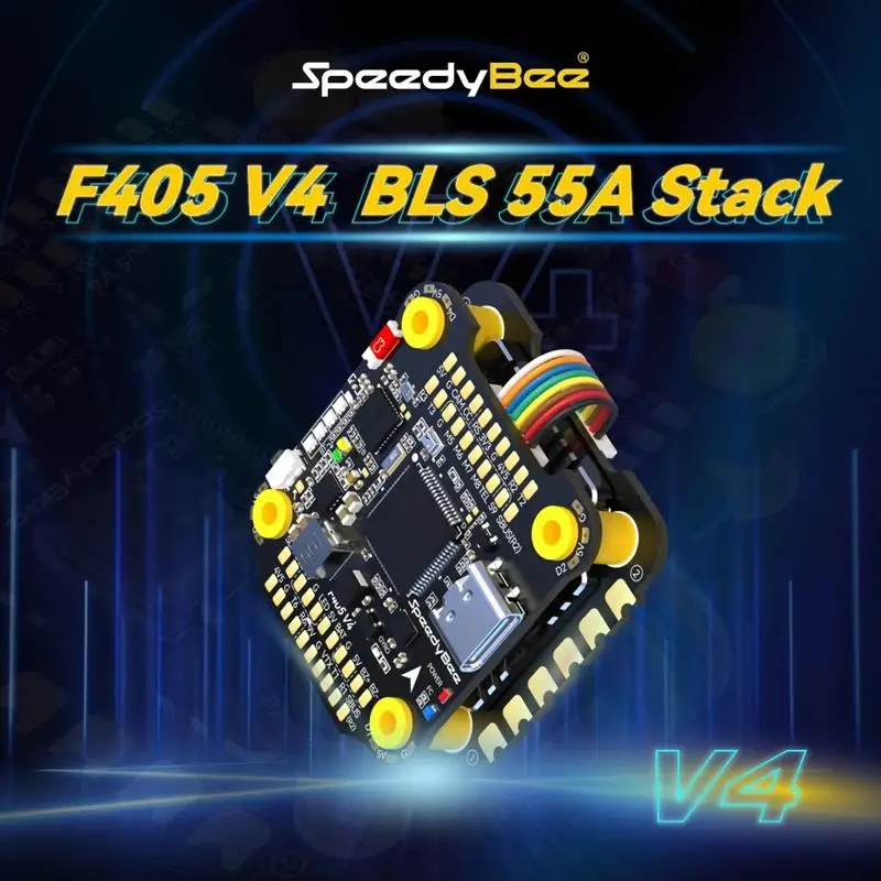 

4-осевой высокопроизводительный Полетный контроллер SpeedyBee FPV UAV 4 в 1 F405 V4
