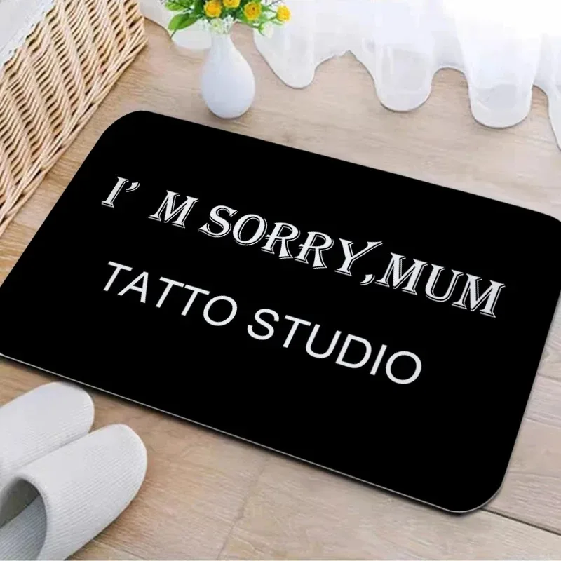 Tattoo Shop Mat Indoor Welcome Doormat Washable Bathroom
