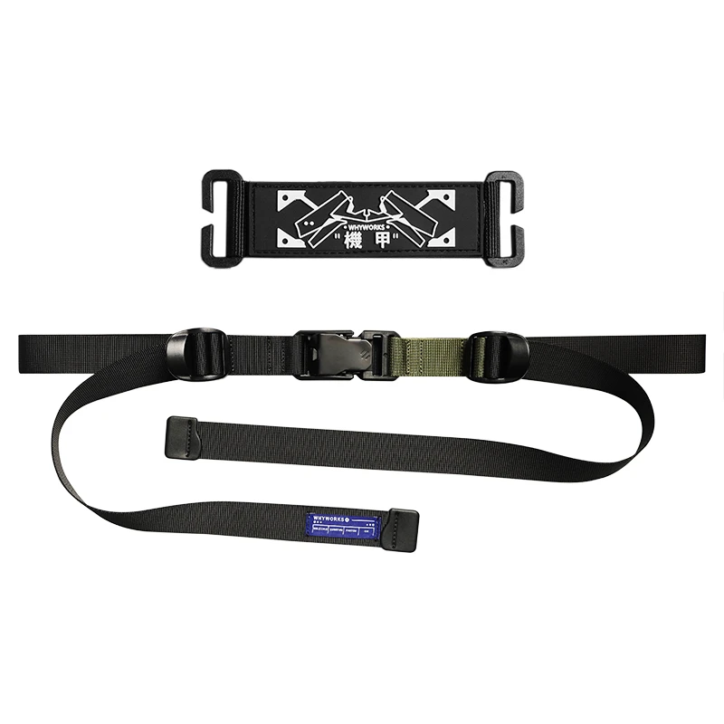 Whyworks 22ss Functional belt nylon automatic buckle double waist