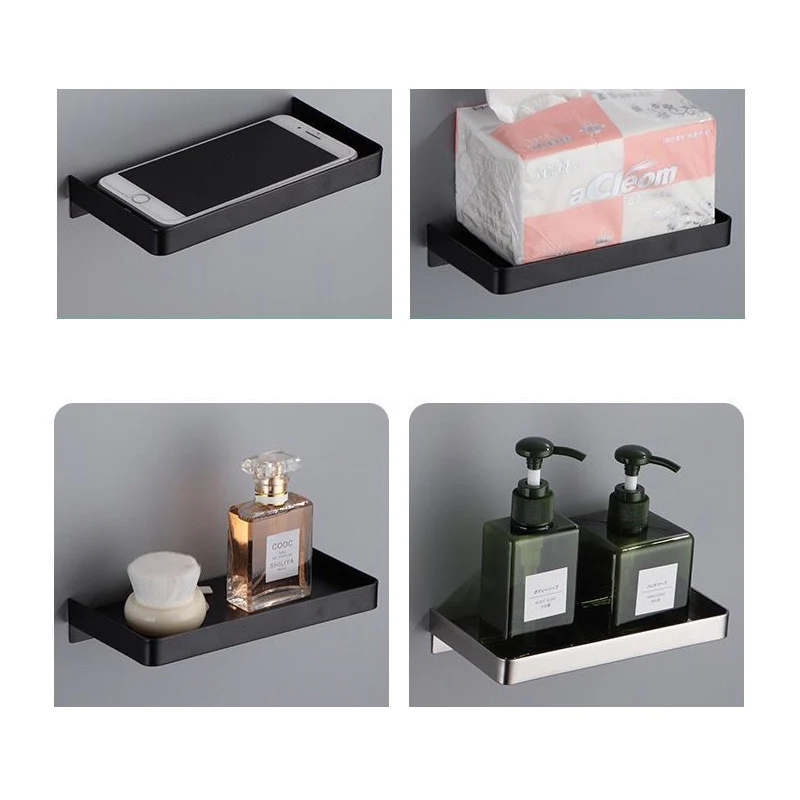 Wall-mounted Phone Holder Creative Multi-functional Phone Storage Rack Sundries Holder Shelf Tray Charging Stand 1pc phone holder
