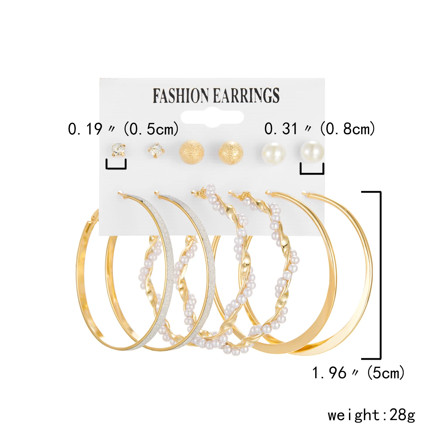 Korean Trendy Geometirc Butterfly Pearl Earrings Set For Women Resin Acrylic Star Heart Round Hoop Earrings Brincos Jewelry Gift