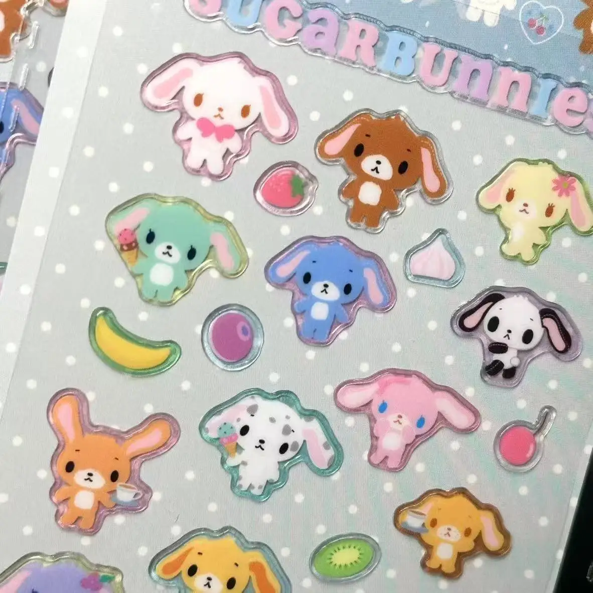 Neue Usahana Sugarbunnies 3D Bubble Sticker Spielzeug Mädchen-Tagebuch Dekorative Aufkleber DIY Handyhülle Kamera-Dekoration Spielzeug Geschenk – Detail 11