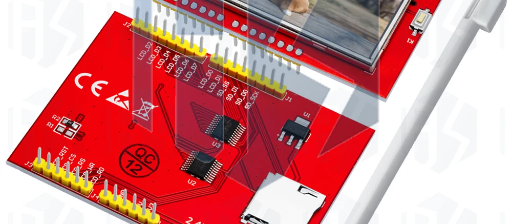 1 Stück LCD-Modul TFT für Arduino Touchscreen 2,4 Zoll TFT LCD-Bildschirm für UNO R3 Board und Mega 2560 mit Touch-Stift DIY – Detail 17