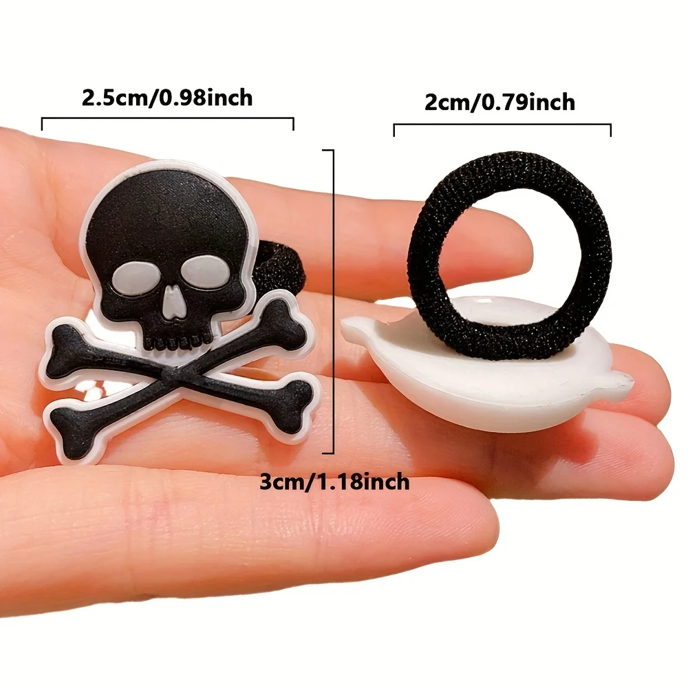14 Pieces of Halloween Pumpkin Ghost Accessories, Funny Hair Ties, Halloween Gifts for Girls