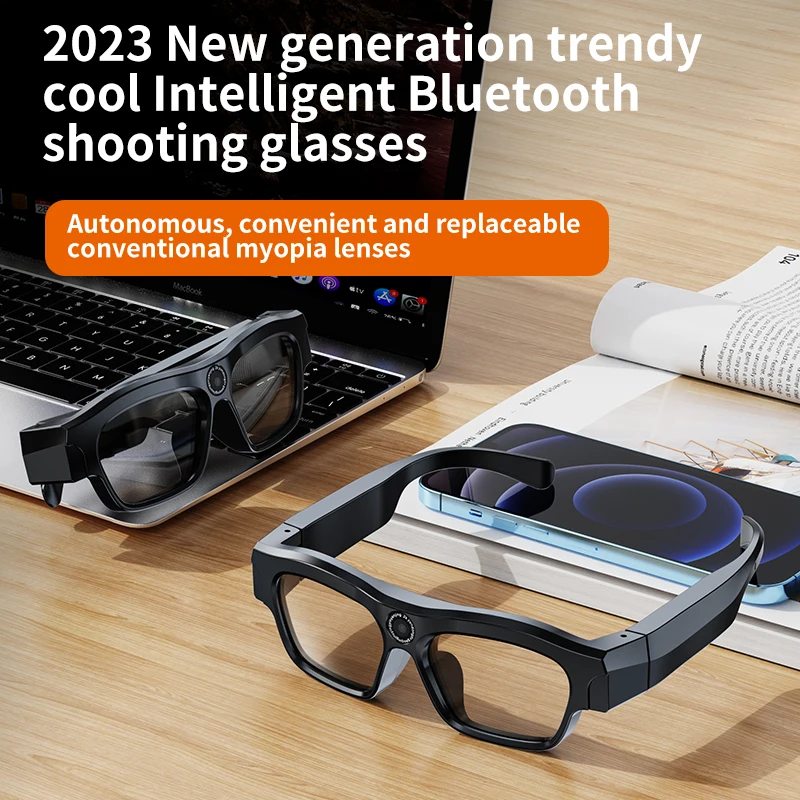 Lunettes Intelligentes SIKE G1 - Traduction IA, Caméra, Bluetooth, Wi-Fi - NEUVES