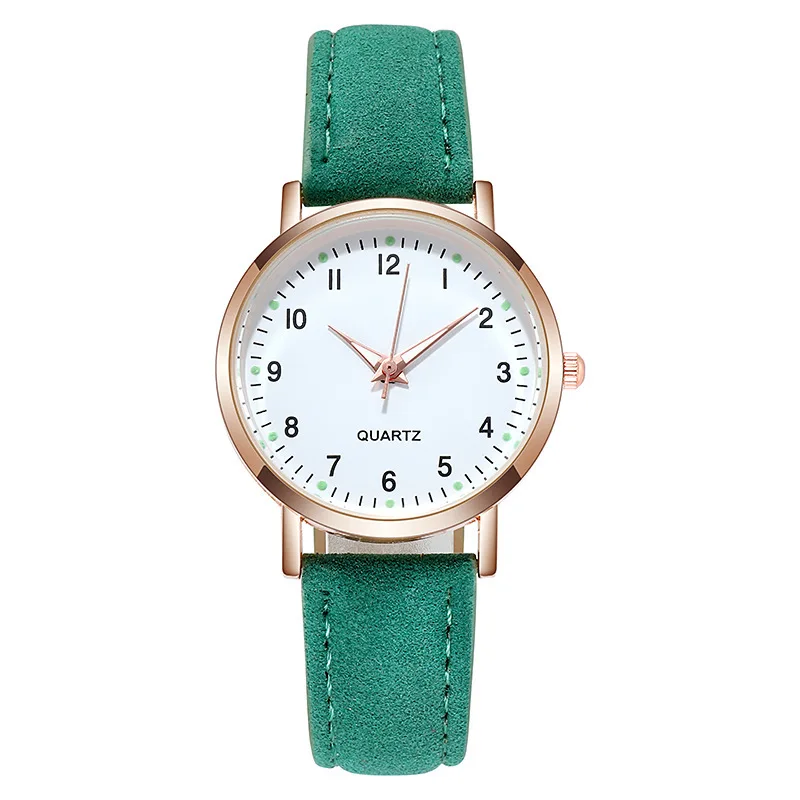 Elegant Women's Luxury Leather Quartz Watch with Backlight