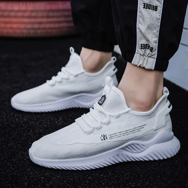 Spring Autumn Breathable Men's Vulcanize Shoes Light Outdoor Sports Shoes Comfortable Soft Sneakers Mens Athletic Training Shoes 2