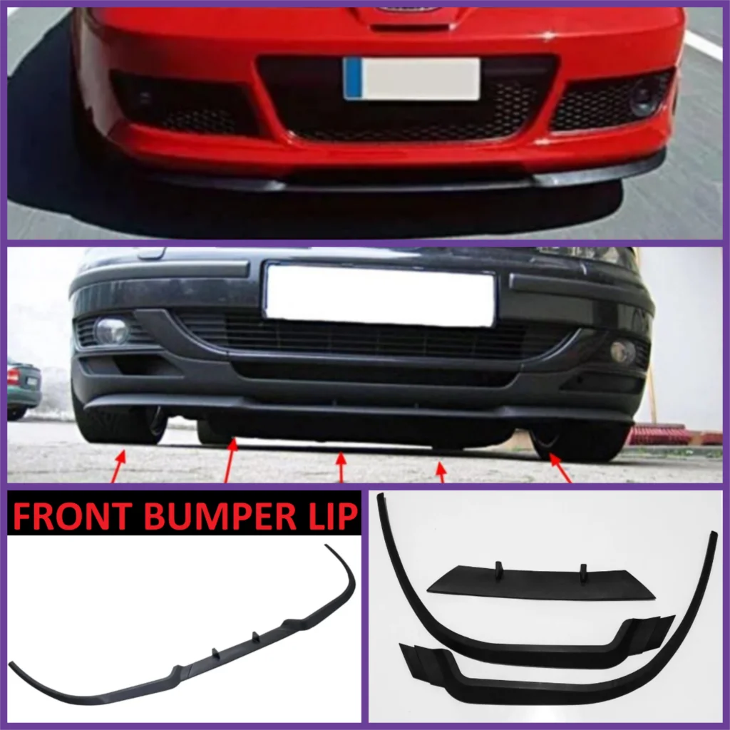 Rear bumper lips for protection and aesthetics 