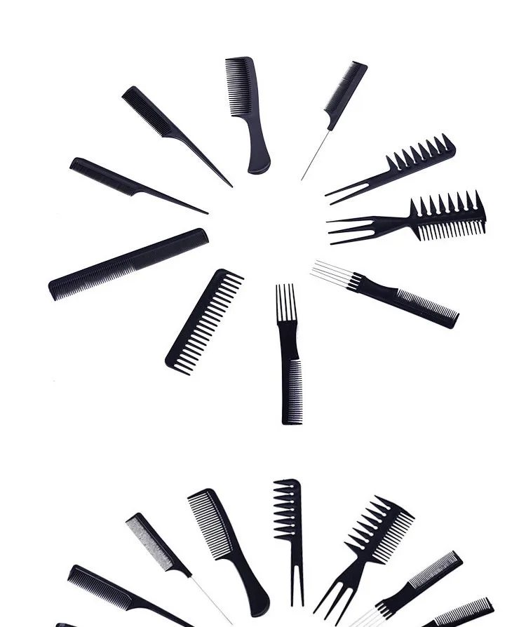 Esencial Conjunto De Peines De Maquillaje Negros