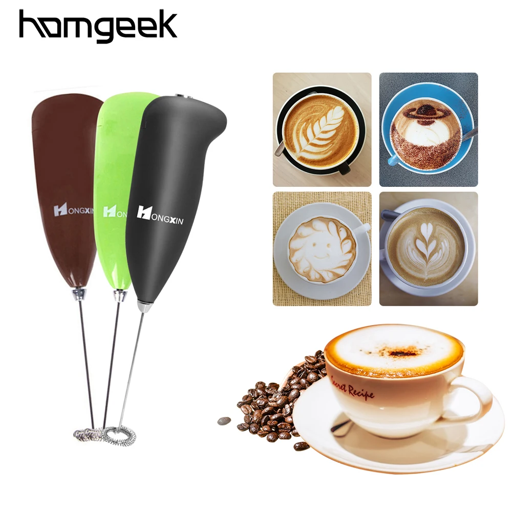 Electric Milk Frother with Stand Mini Stirrer Egg Beater Battery Operated Coffee  Frother for Cappuccino Matcha - AliExpress