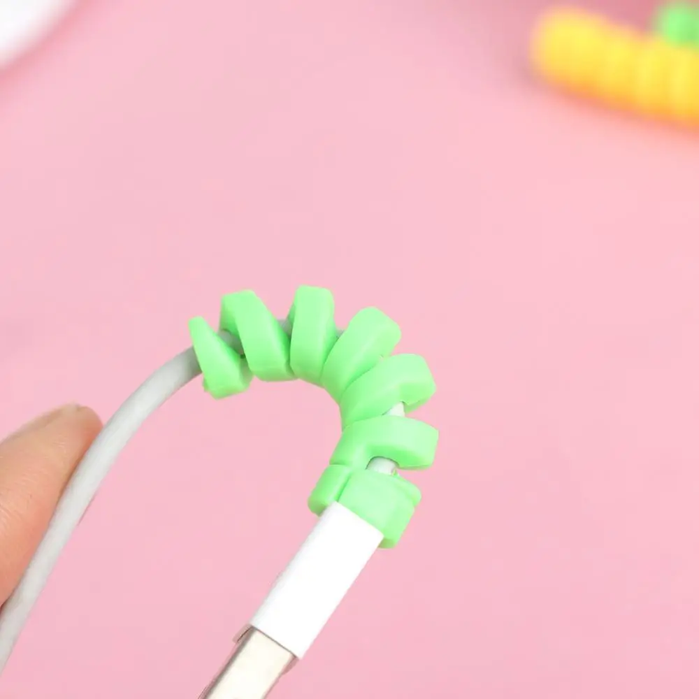 Papeleria Data Line Holder Winder Cable Protector Desk Set 10pcs Earphone Cable Organizer