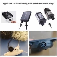 Connecteur LED 2 broches avec fil de 25 cm pour guirlandes solaires 1A 0,25 mm² IP65 Câble d'extension étanche pour panneau solaire 2