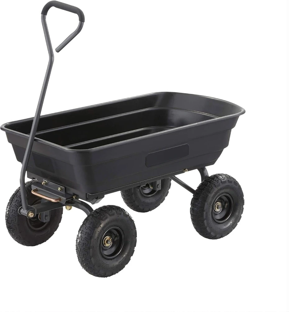 Carts Utility Cart with Steel Frame, 600 Pound Capacity, and 10 Inch Tires 6