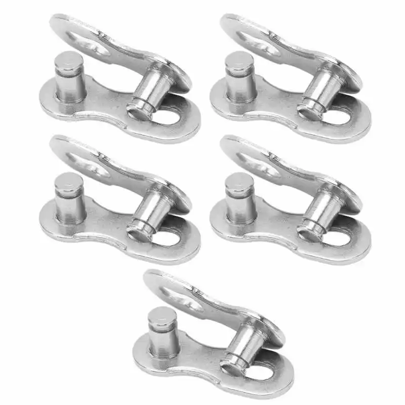 Bicycle Chain Connector 5 Pairs Bike Chain Quick Link Lock Set Road Power Quick Release Buckle for 6 7 8 9 10 11 12 Speed