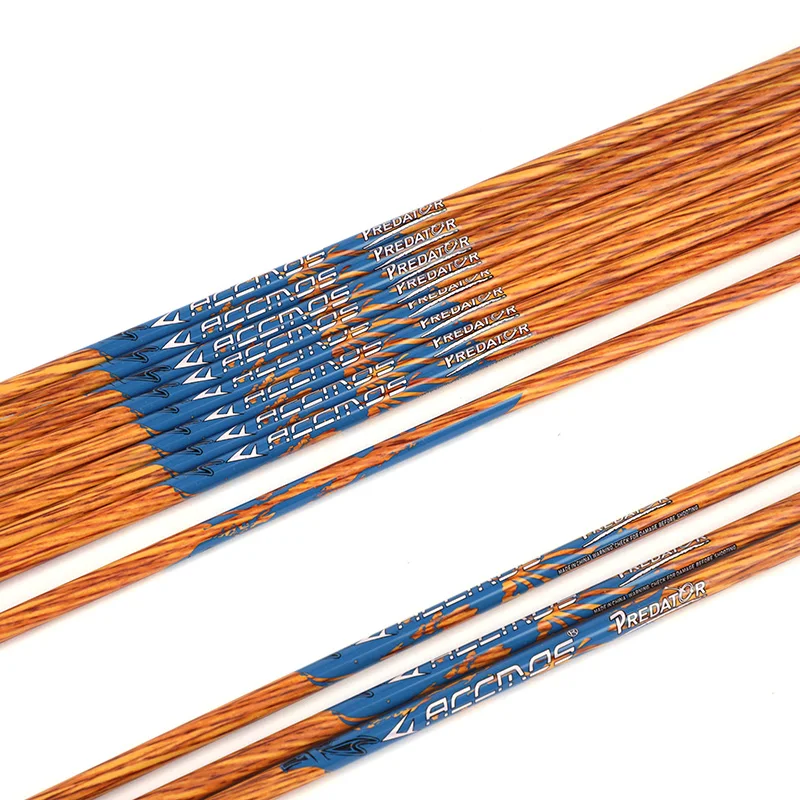 ACCMOS 12 pièces tir à l'arc ID6.2mm flèches en carbone pur colonne ACCMOS 12 pièces tir à l'arc ID6.2mm flèches en carbone pur colonne