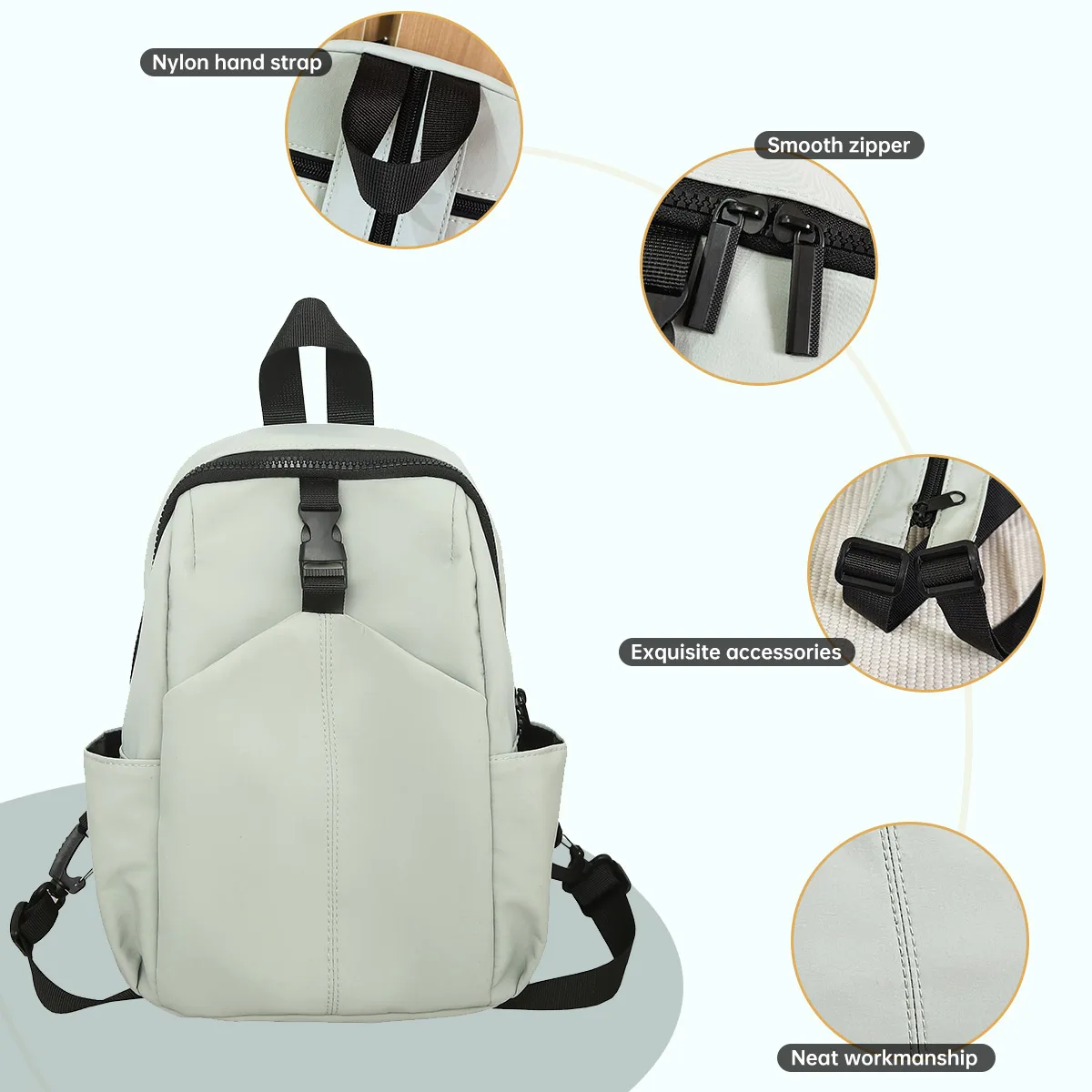 Men's and Women's Chest Bags Can Be Shoulder-To-Shoulder Messenger Multifunctional Backpack Fashion Chest Bag