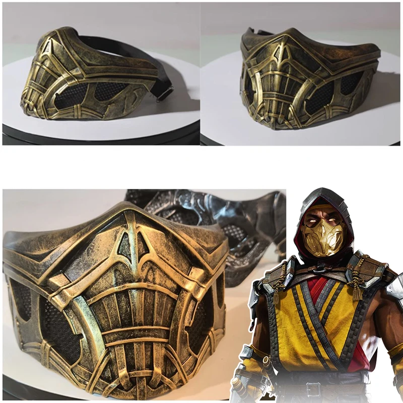 Sub-Zero Cosplay Mask Game Mortal Kombat Scorpion And Bi-Han Noob