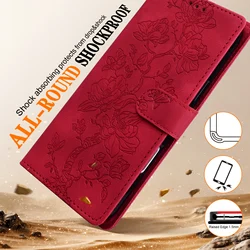 Elegant Embossed Magnetic Flip Leather Wallet Phone Case - iPhone 12 (1)