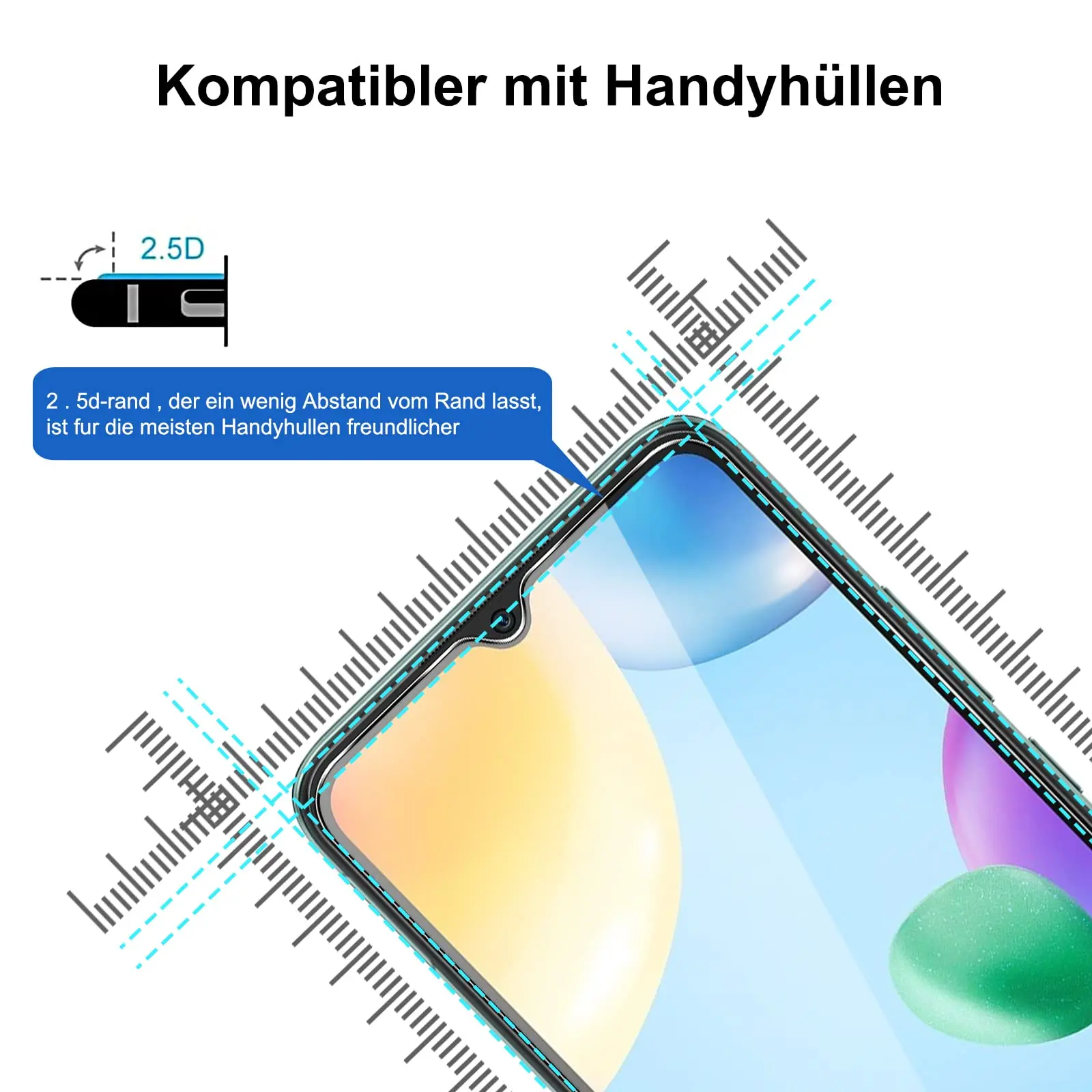 High-Quality Tempered Glass Screen Protector, 9H Hardness, HD Clear, Case Friendly