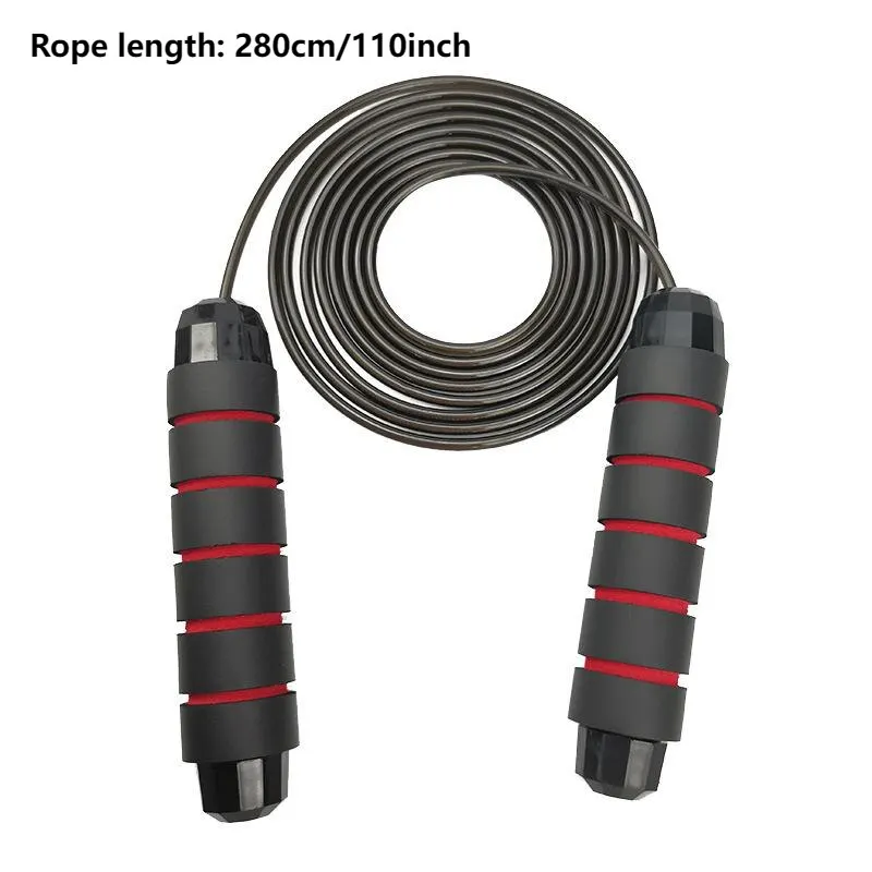 Rope Professional Tangle Free Rapid Speed Jumping Rope Foam Handle Adjustable Steel Skipping Rope Gym Fitness Slim Body - Image 5