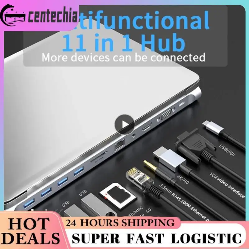 

Док-станция с 11 USB-портами и поддержкой SD/TF-карт