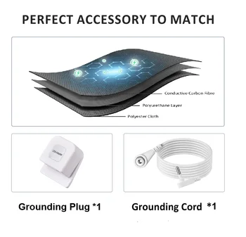 MAXSHARER Grounding Leather Mattress Grounding sleep mat Conductive Leather Earthing mattress pad for Better Sleep Reduce Stress 2