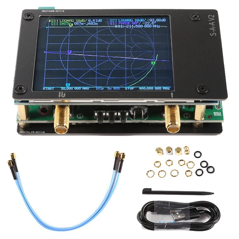 Vector Network Analyzer 2000Mah Nanovna 3G Network Analyzer 50Khz-3Ghz Frequency Range S-A-A-V2 Durable Easy To Use