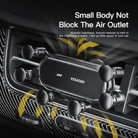 Автомобильный держатель для телефона Essager Gravity, зажим для вентиляционного отверстия, подставка для смартфона с GPS, поддержка iPhone 13 12 Pro Max Xiaomi Huawei Samsung — изображение 4